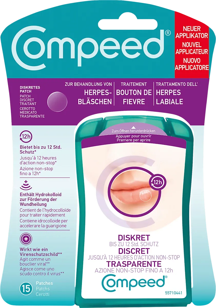 imgi_3_compeed-herpesblaeschen-patch Пластирі від герпесу Compeed, 15 шт - Зображення 1