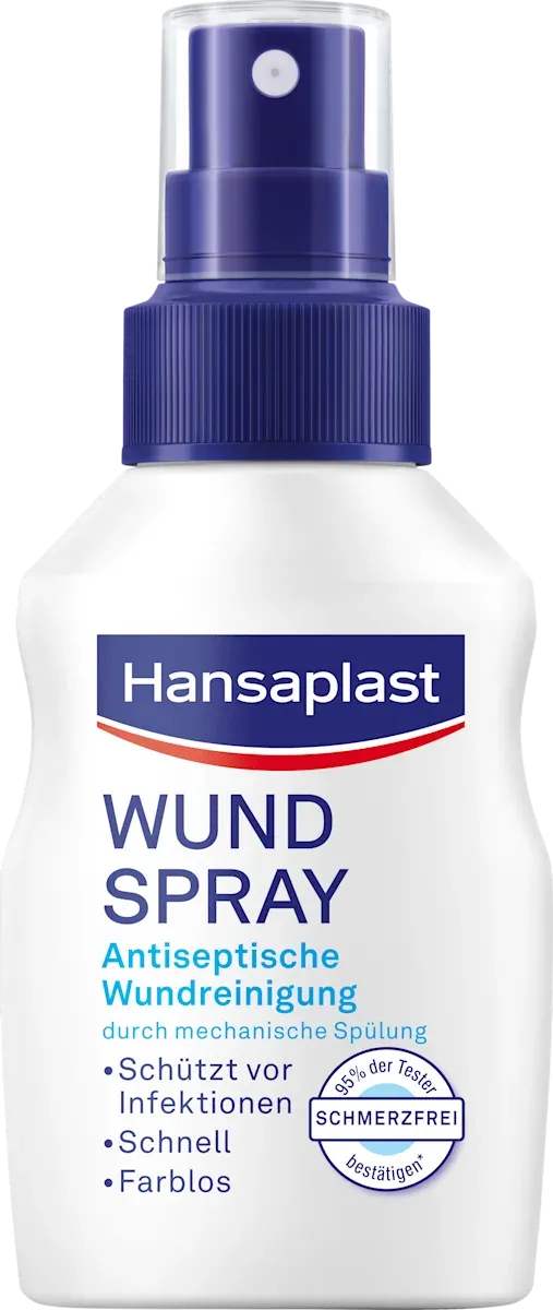 imgi_3_hansaplast-wundspray Антисептичний дезинфікуючий спрей для першої допомоги, Hansaplast Wund spray, 50 ml - Зображення 1