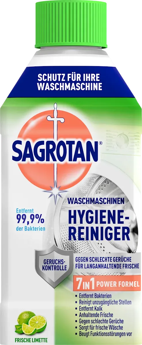 imgi_3_sagrotan-waschmaschinenreiniger-hygiene-7in1 Засіб для чищення пральної машини Hygiene Sagrotan , 7 в 1, 250 мл - Зображення 1