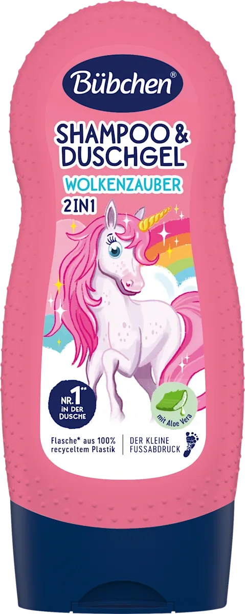 imgi_4_buebchen-kinder-shampoo-und-duschgel-wolkenzauber Дитячий шампунь і гель для душу 2в1 Bübchen Wolkenzauber Shampoo & Duschgel 2in1 230 мл - Зображення 1