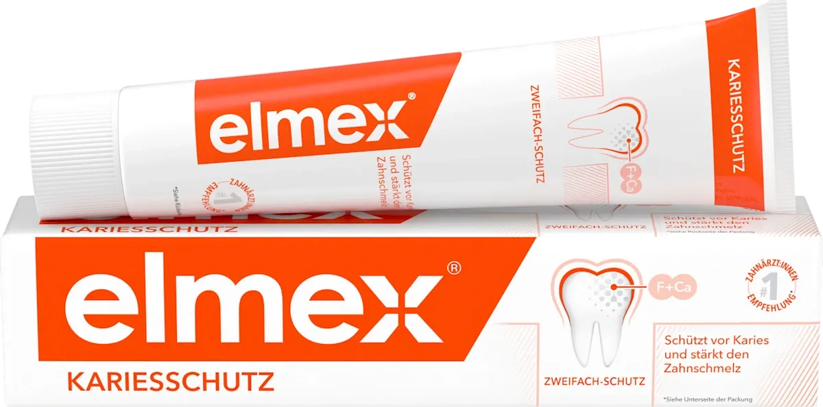 imgi_4_elmex-zahnpasta-kariesschutz Зубна паста Elmex Kariesschutz для захисту від карієсу, 75 мл - Зображення 1