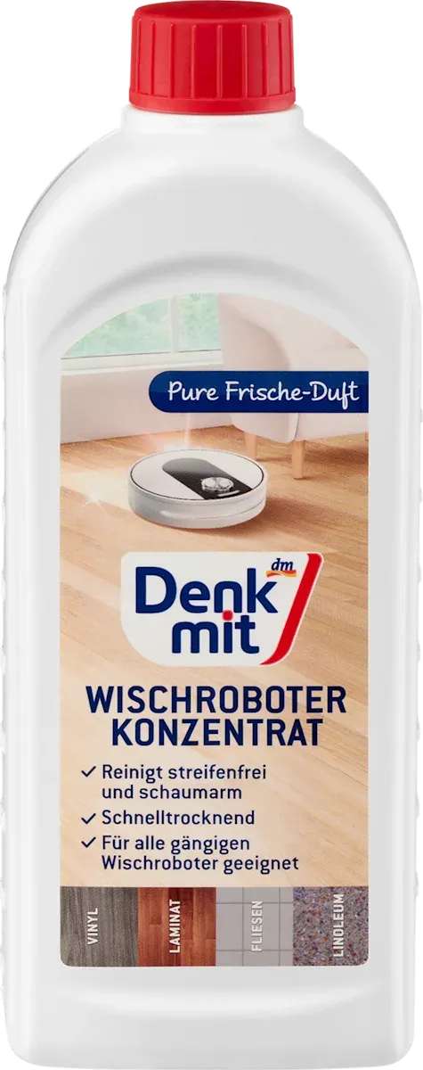imgi_5_denkmit-wischroboter-konzentrat Концентрат для миючих роботів-пилососів Denkmit Wischroboter Konzentrat, 500 мл - Зображення 1