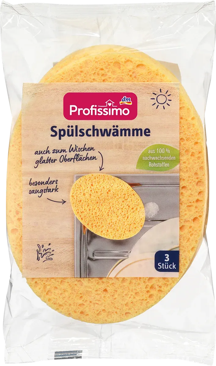 imgi_5_profissimo-spuelschwaemme Profissimo Губки для миття посуду Profissimo, 3 штуки - Зображення 1
