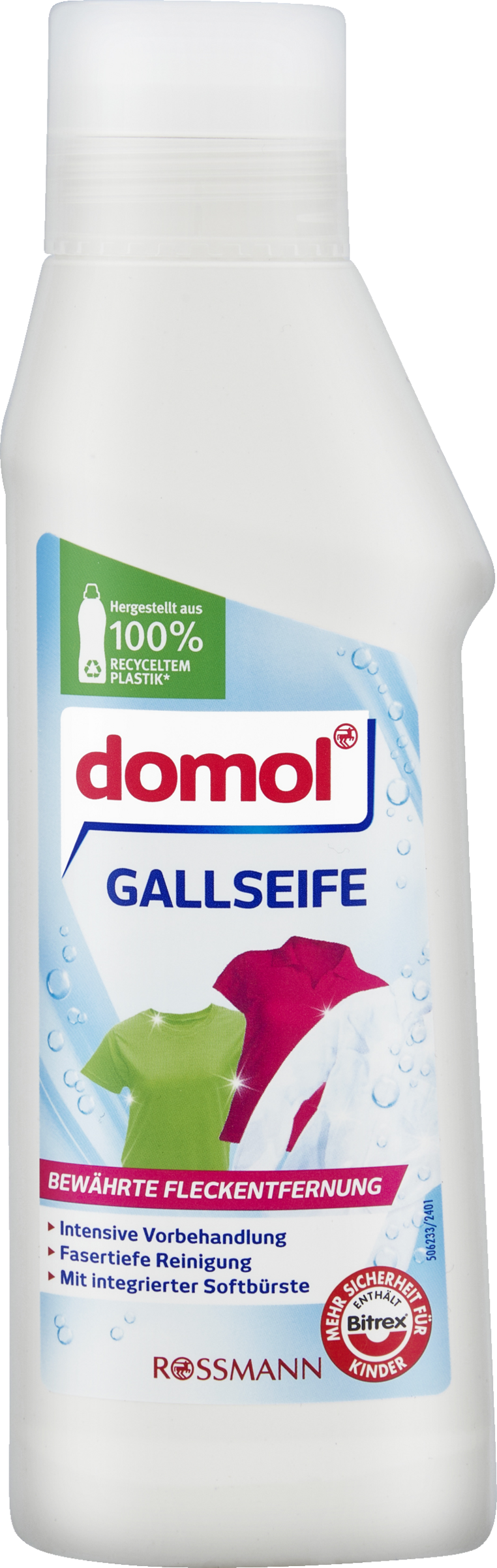 imgi_70_MAM_15129998_SHOP_IMAGE_2.0 Рідке жовчне мило-плямовивідник Domol Gallseife з щіткою 250 мл - Зображення 1