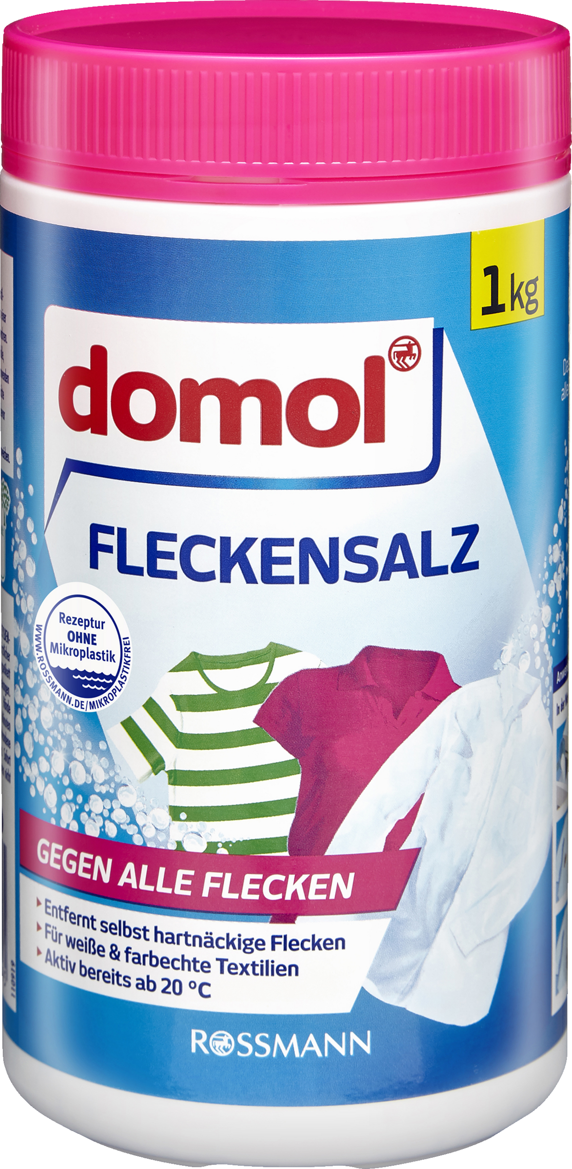 imgi_82_MAM_8729749_SHOP_IMAGE_2.0 Плямовивідник для кольорових та білих тканин Domol Fleckensalz, 1 кг - Зображення 1